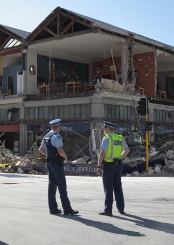 NZ Police involved in Christchurch earthquake